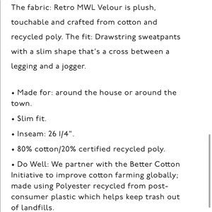 NWT Madewell jogging pants